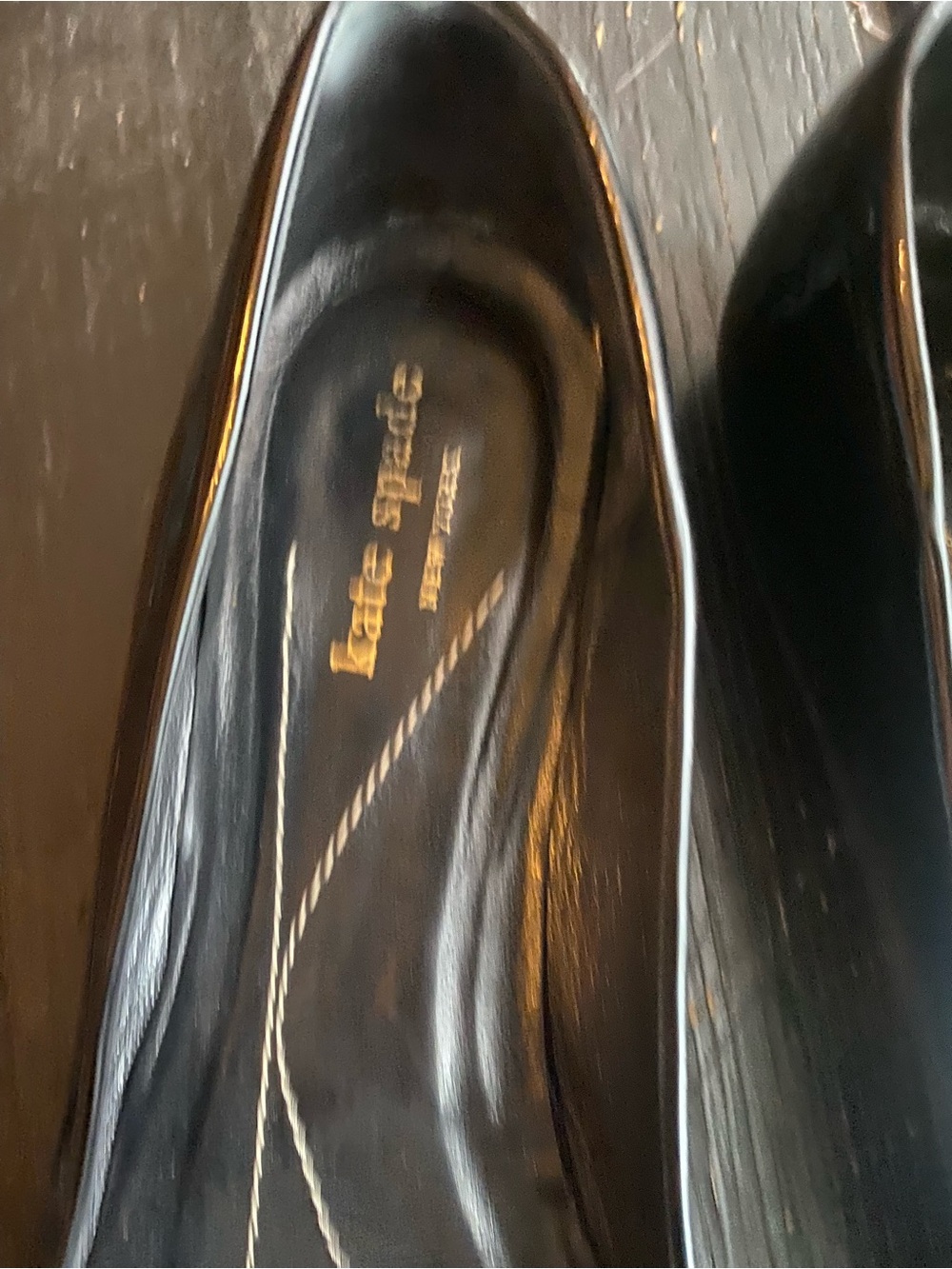 kate spade Black Patent Leather Bow Flats - Picture 2 of 8
